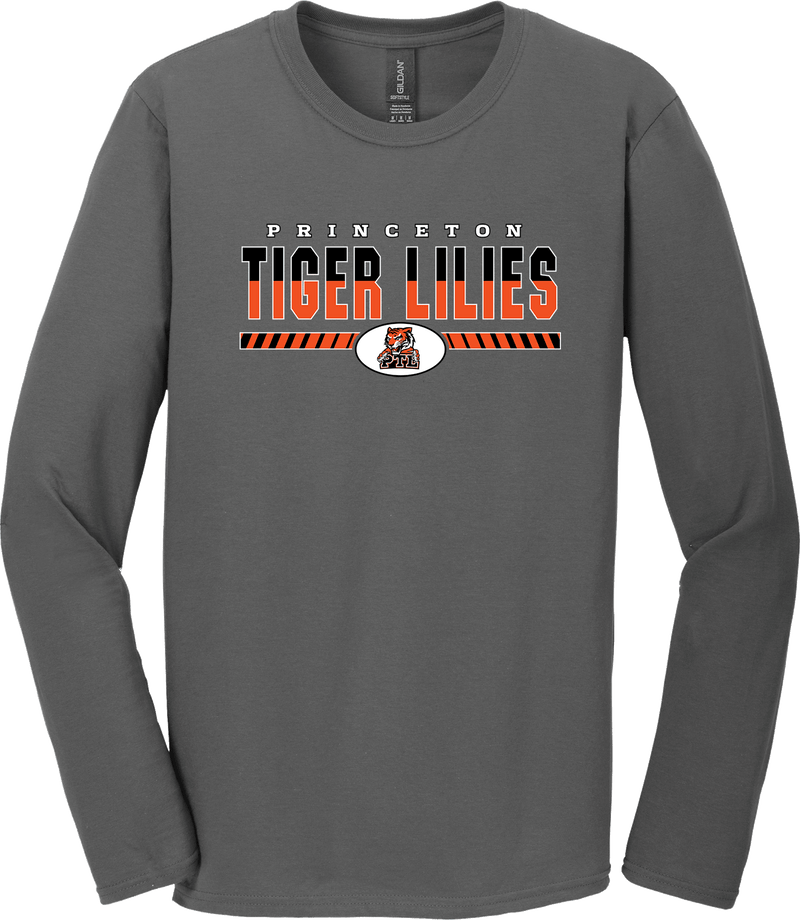 Princeton Tiger Lilies Softstyle Long Sleeve T-Shirt