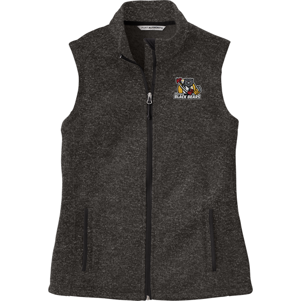 Dupage Black Bears Ladies Sweater Fleece Vest