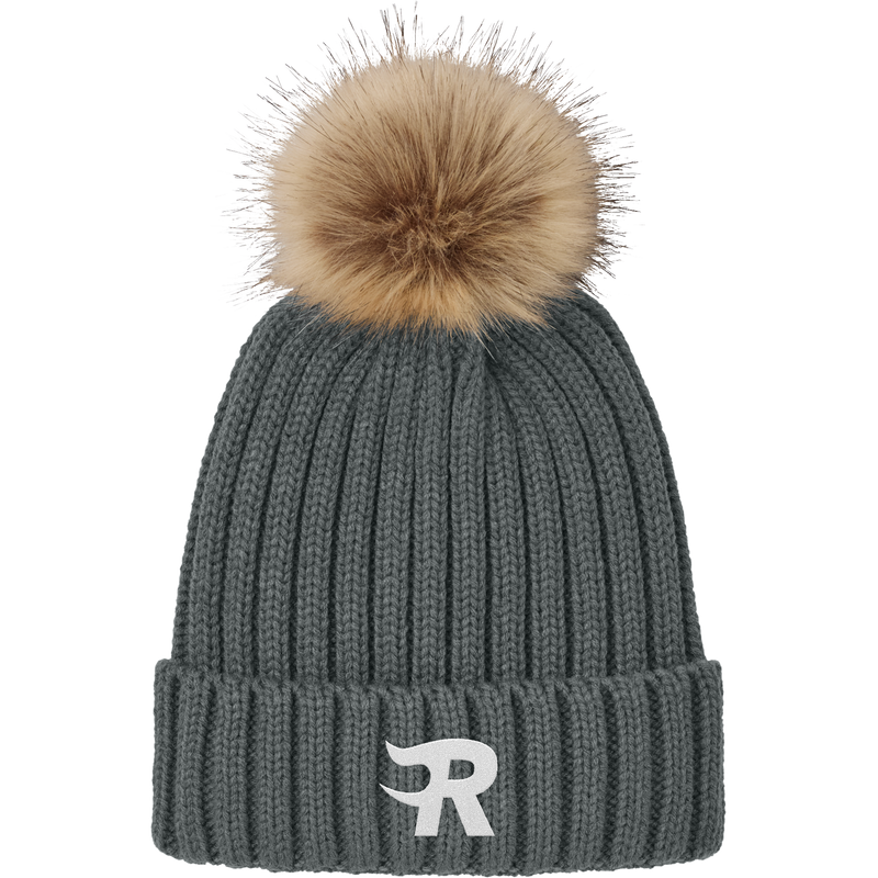 Charlotte Rush Faux Fur Pom Beanie