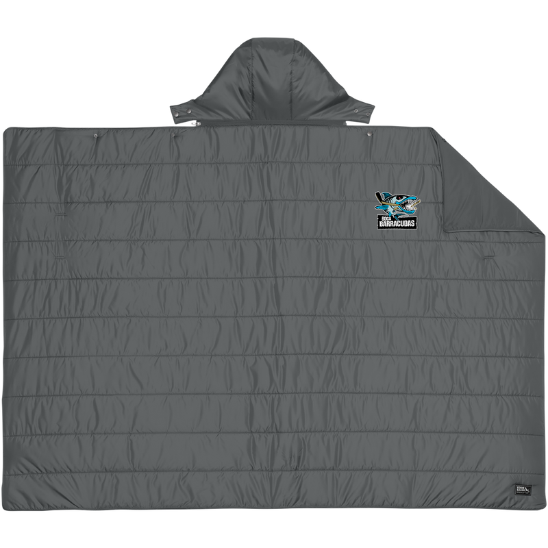 Boca Barracudas Eddie Bauer Puffy Camp Poncho