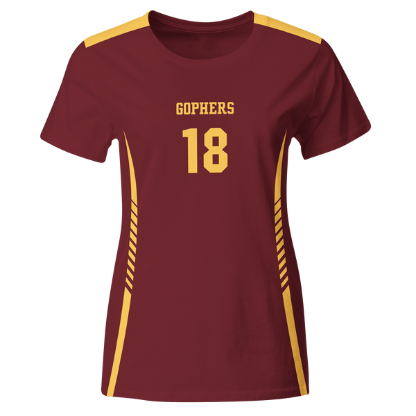 Metro Team Gophers Volleyball Cap Sleeve (Womens Volleyball)