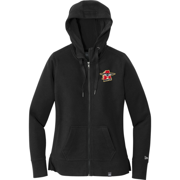 NY Aviators New Era Ladies French Terry Full-Zip Hoodie