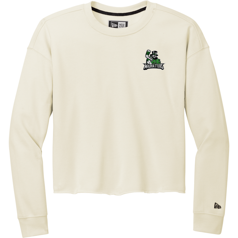 Atlanta Madhatters New Era Ladies Tri-Blend Fleece Crop Crew