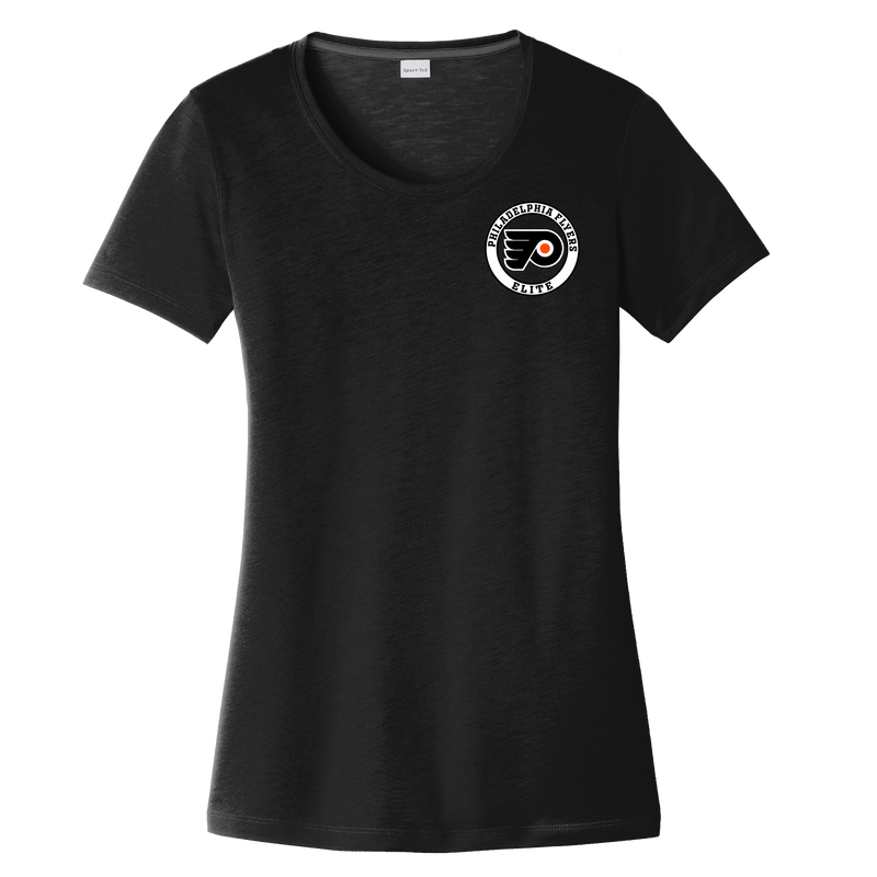 Philadelphia Flyers Elite Ladies PosiCharge Competitor Cotton Touch Scoop Neck Tee