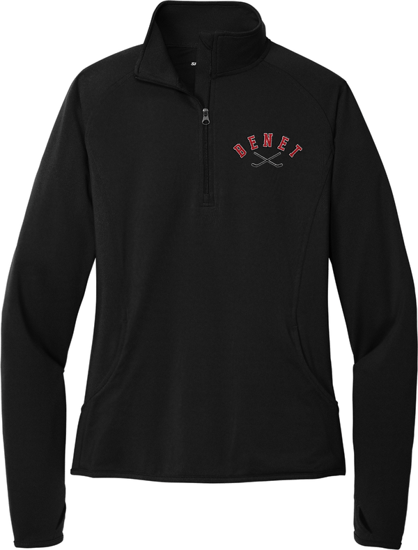 Benet Hockey Ladies Sport-Wick Stretch 1/4-Zip Pullover