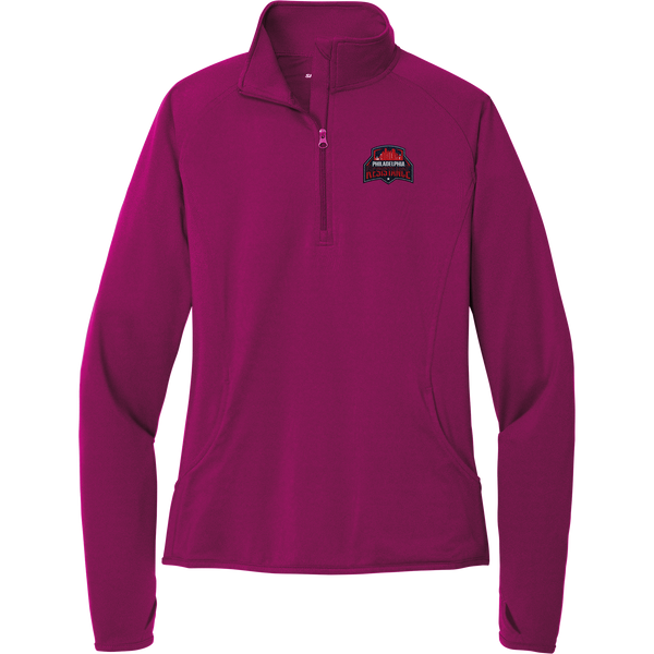 Philadelphia Resistance Ladies Sport-Wick Stretch 1/4-Zip Pullover