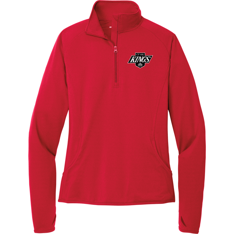 CT Oil Kings Ladies Sport-Wick Stretch 1/4-Zip Pullover