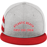 Atlantic Beach New Era Shadow Heather Striped Flat Bill Snapback Cap