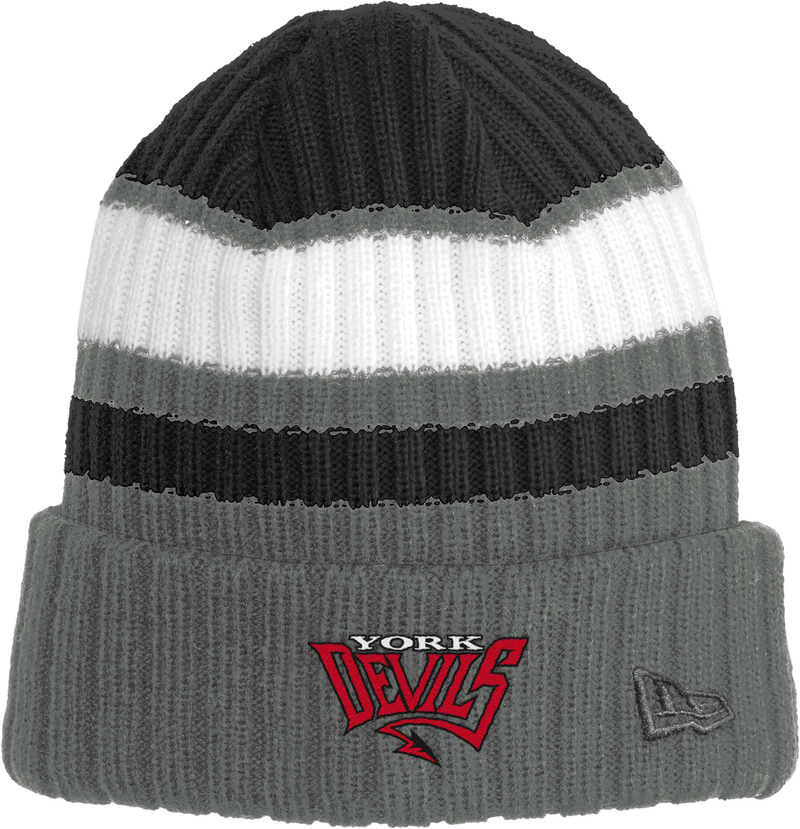 York Devils New Era Ribbed Tailgate Beanie