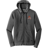 Princeton Tiger Lilies New Era Tri-Blend Fleece Full-Zip Hoodie