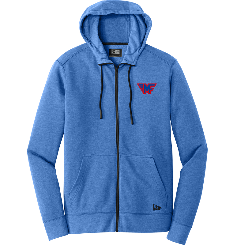 Mid-Fairfield New Era Tri-Blend Fleece Full-Zip Hoodie