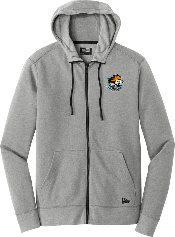 Woodridge Wild New Era Tri-Blend Fleece Full-Zip Hoodie