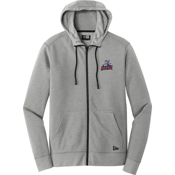 Hartford Jr. Wolfpack New Era Tri-Blend Fleece Full-Zip Hoodie