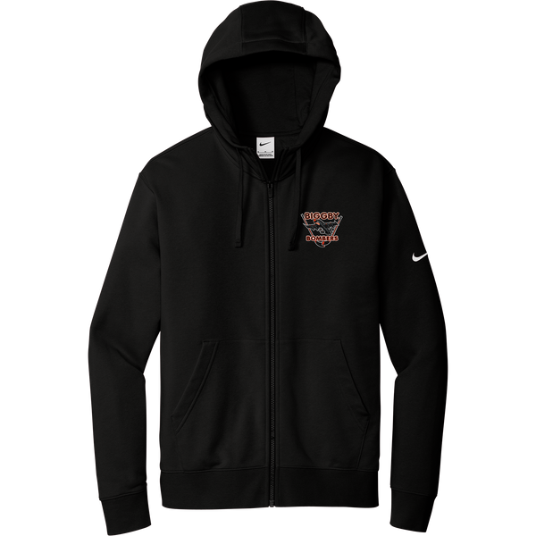 Biggby Bombers Nike Club Fleece Sleeve Swoosh Full-Zip Hoodie