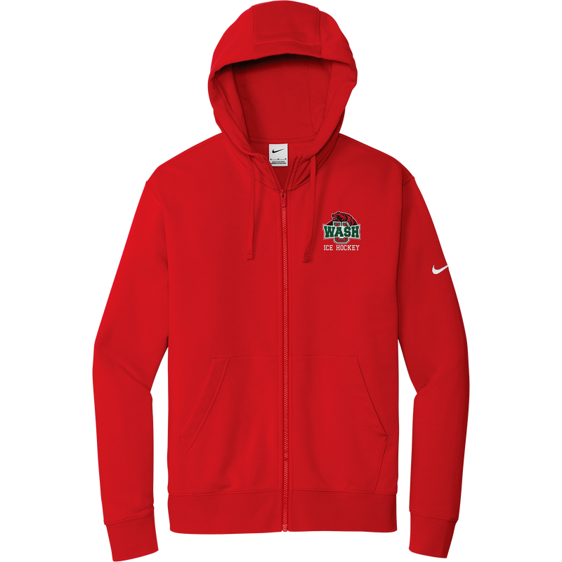 Wash U Nike Club Fleece Sleeve Swoosh Full-Zip Hoodie