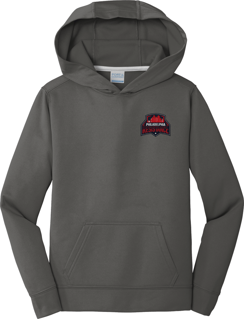 Philadelphia Resistance Youth Performance Fleece Pullover Hooded Sweatshirt