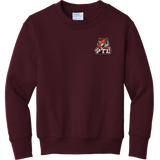 Princeton Tiger Lilies Youth Core Fleece Crewneck Sweatshirt