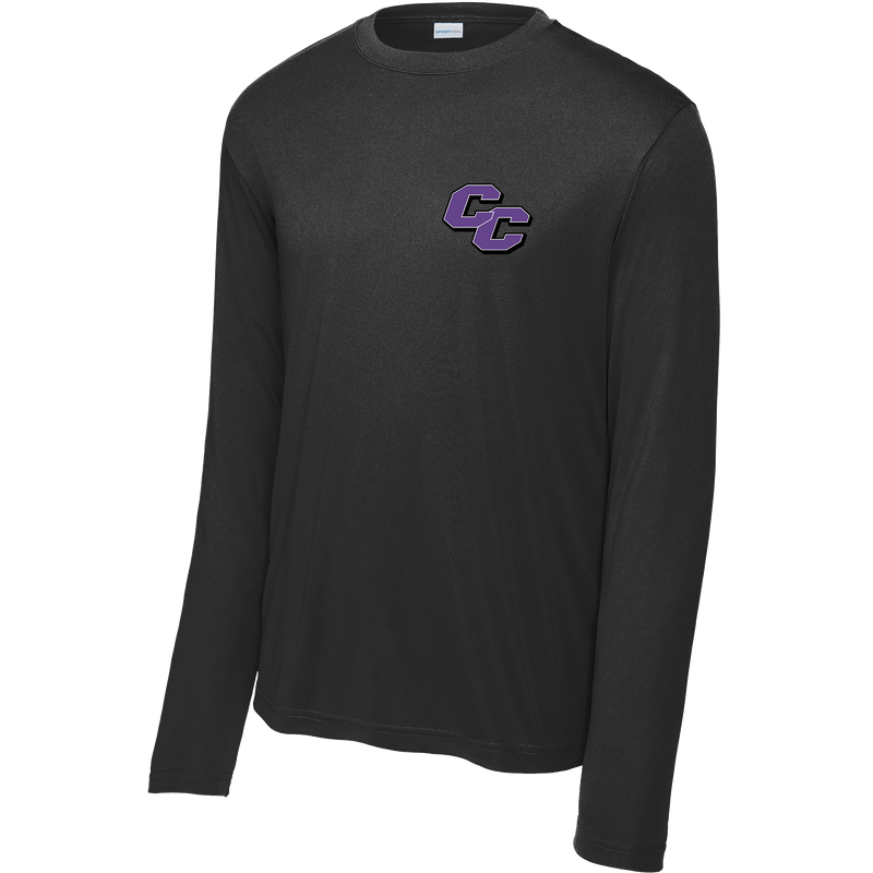 Curry College (Bleed Purple CC) Youth Long Sleeve PosiCharge Competitor Tee
