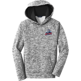 CT Wolfpack South Youth PosiCharge Electric Heather Fleece Hooded Pullover