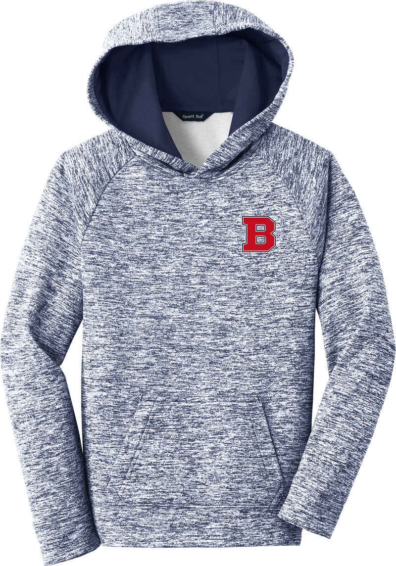 CT Bobcats Youth PosiCharge Electric Heather Fleece Hooded Pullover