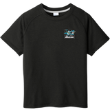 Boca Barracudas Youth PosiCharge Tri-Blend Wicking Raglan Tee