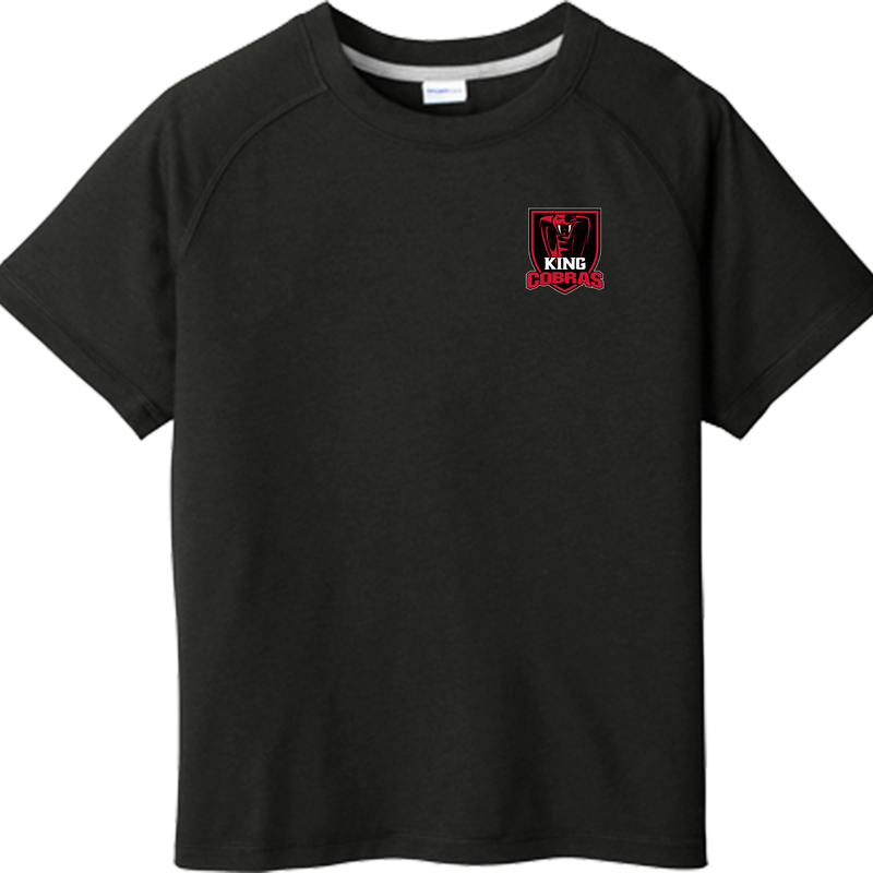 King Cobras Youth PosiCharge  Tri-Blend Wicking Raglan Tee